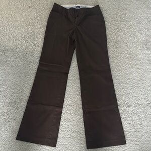 Brown Flared Trousers